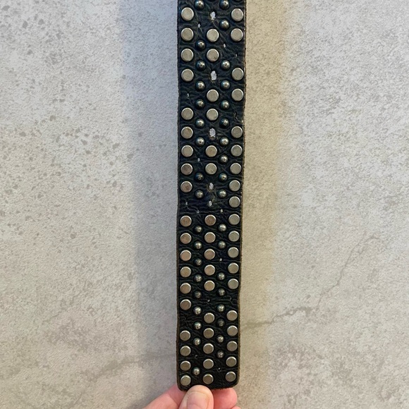 Diesel Black Studded Belt - Picture 7 of 8